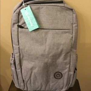 Lekebaby Large Diaper Bag Multi Pocket Gray